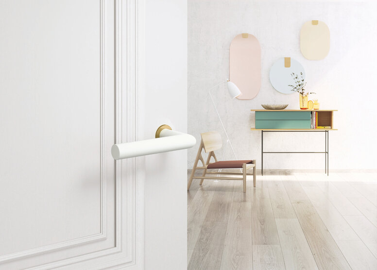 HEWI Türdrücker mini 162 in der Farbe weiß